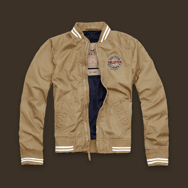 Hollister Hombres Chaquetas Caqui HCO4700